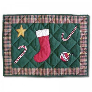 Patch Magic Santa by the Fireside Placemat PMQ3634